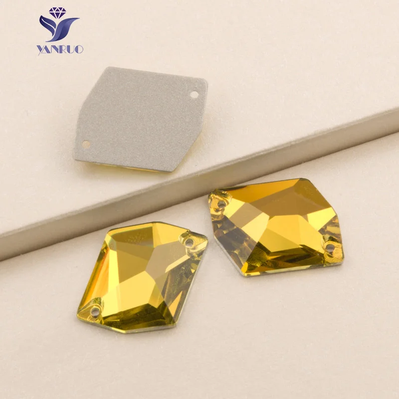 Light Topaz YANRUO 3265, космические Стразы всех цветов, стеклянные кристаллы, пришитые камни, Стразы для одежды - Цвет: Light Topaz
