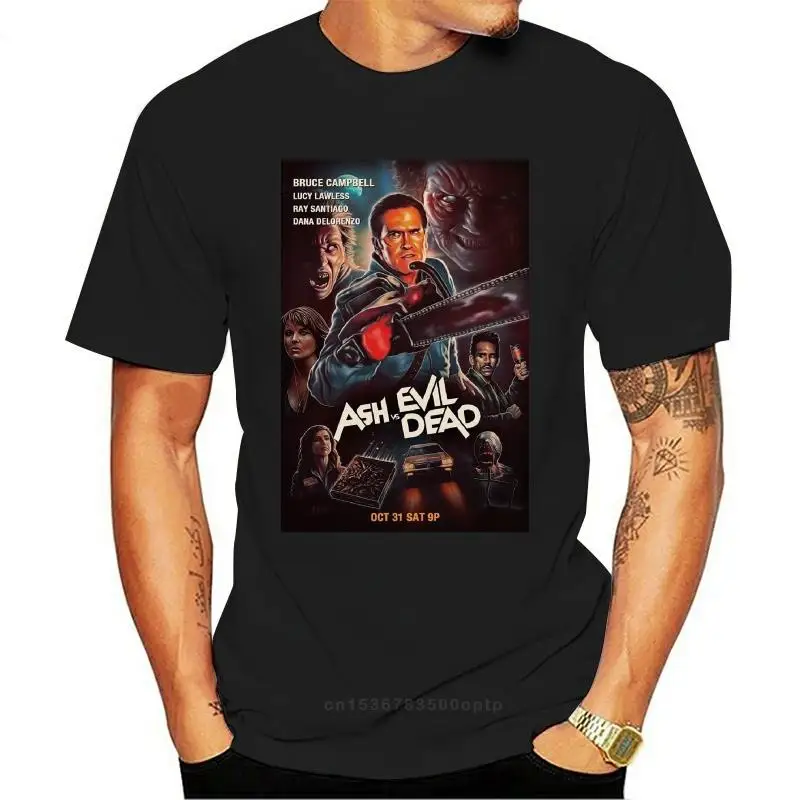 

New Ash Vs Evil Dead Movie Black T Shirt All Sizes S 4Xl