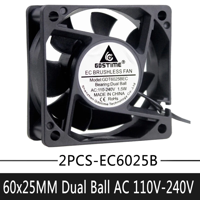 2 шт. Gdstime двойной шарик 60 мм 60x25 6 см AC 110 в 115 120 220 240 В 1 5 Вт линейный Электрический