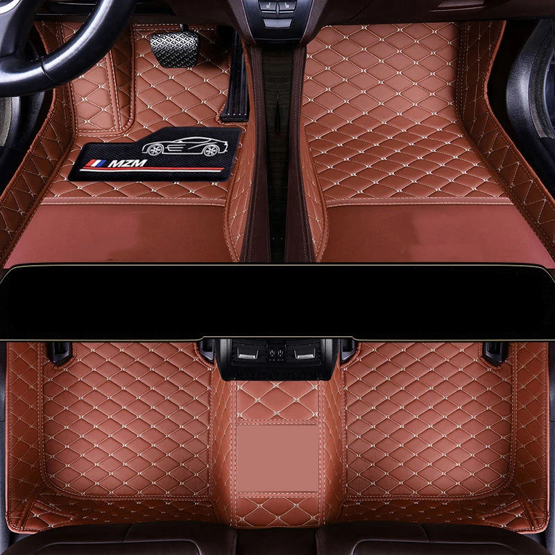 

Thicken Leather car floor mat For jaguar xf xe f pace x type rugs carpets accessories