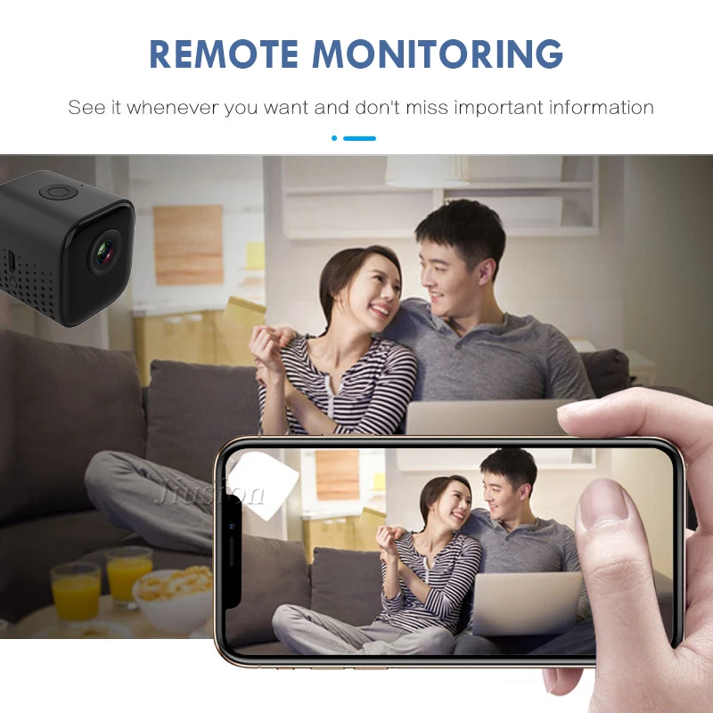 Миниатюрная Wi Fi камера потайная маленькая ночного видения для домашнего