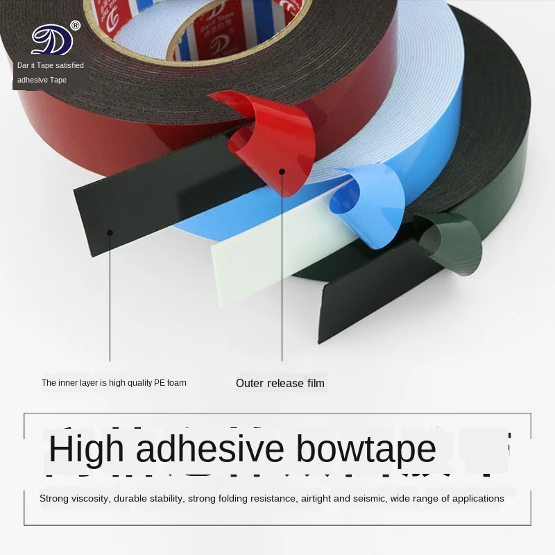 Губка пены клейкая лента с двойным покрытием высоко липкие толщиной 1 мм