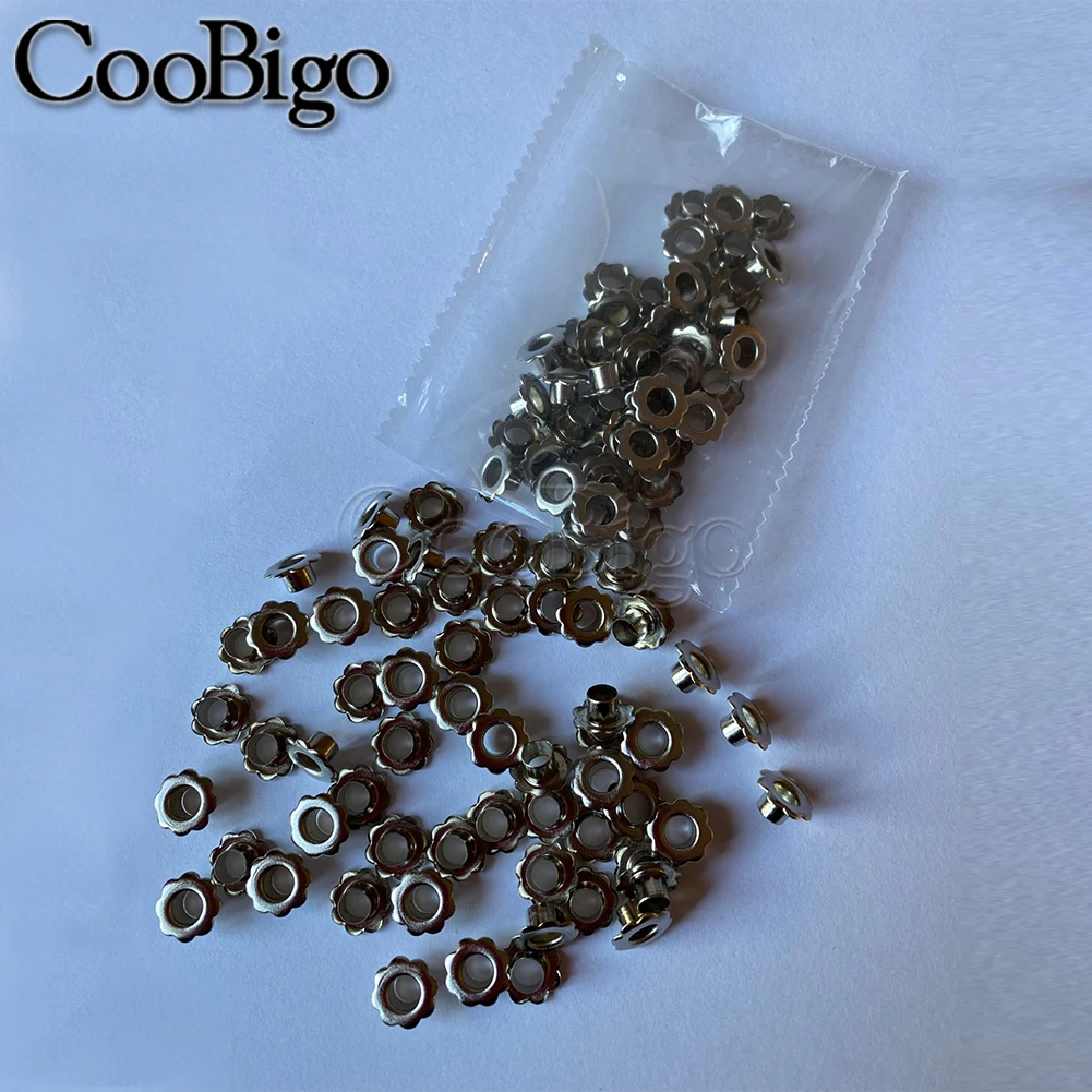 100 шт. металлическое ушко Цветочные петельками для скрапбукинга Звездный Свет