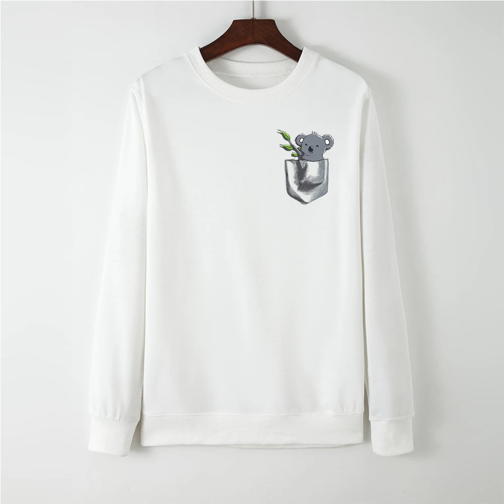 

Women Hoodies Sweatshirts Tops Female Casual Pullovers Cute Koala Print Sweatshirt Spring Autumn Hoodie Pullover Streetwear