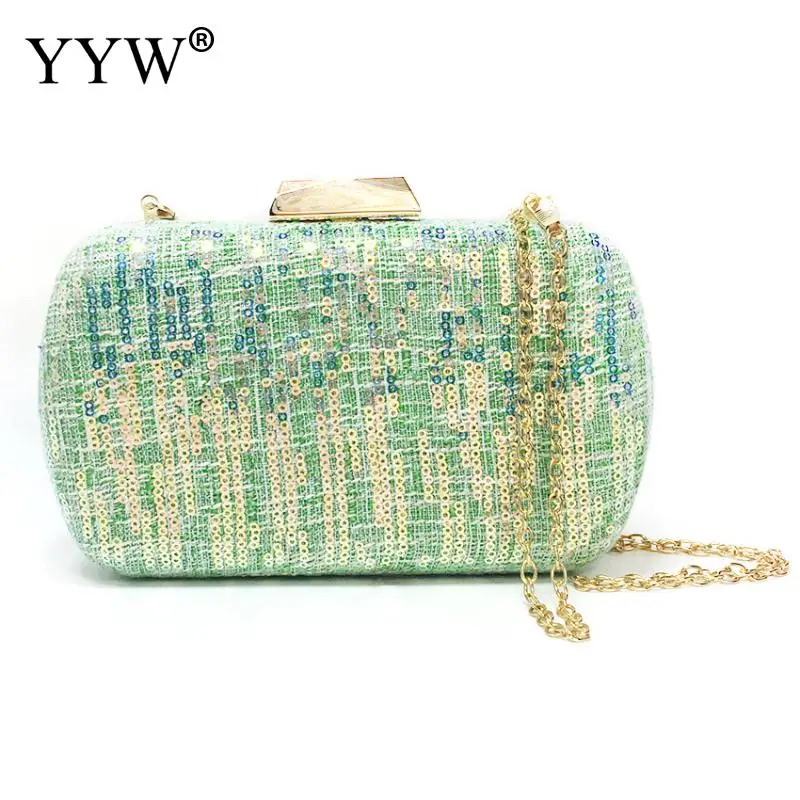 YYW светильник зеленый вечерний клатч сумки для женщин 2020 модный жесткий