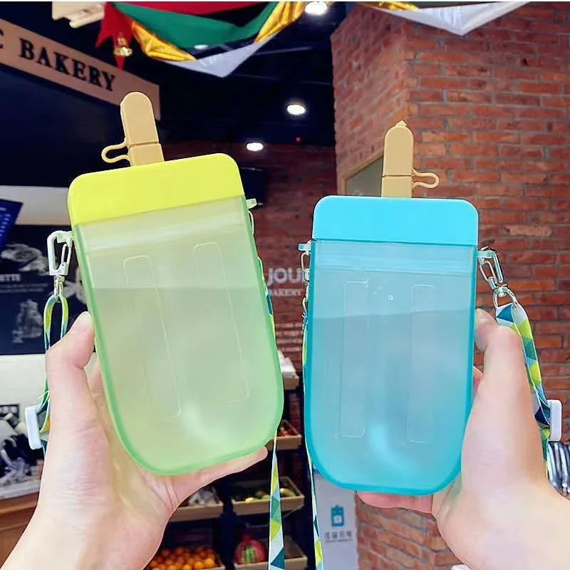 Симпатичная бутылка для воды мороженого пластиковые бутылки детская с