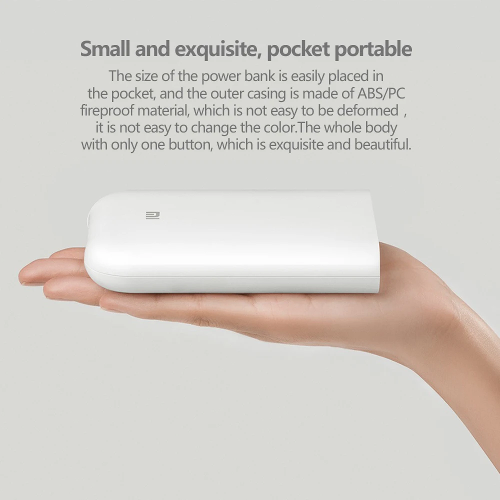 Xiaomi Mijia AR принтер 300 точек/дюйм портативный фото мини карман с DIY поделиться 500 мАч принтер с картинками Карманный работа с приложением Mijia