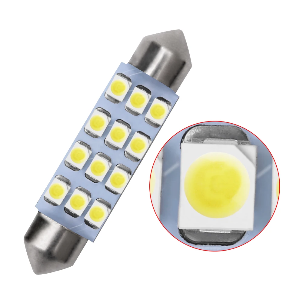 1x41 мм 12 В Светодиодная лампа для ремонта автомобиля детали детской лампы