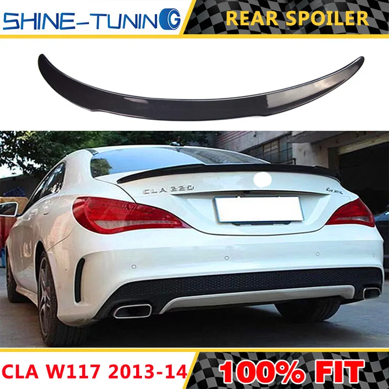 Подходит для заднего спойлера из углеродного волокна класса CLA CLA220 200 250 CLA45 FD