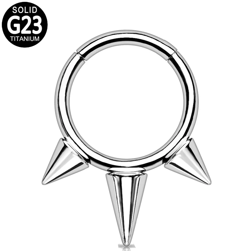 

G23 Titanium Nose Ring Spikes Septum Ring Women Jewelry Ear Tragus Helix Piercing Stud Earrings Nose Stud Body Sexy Jewellery
