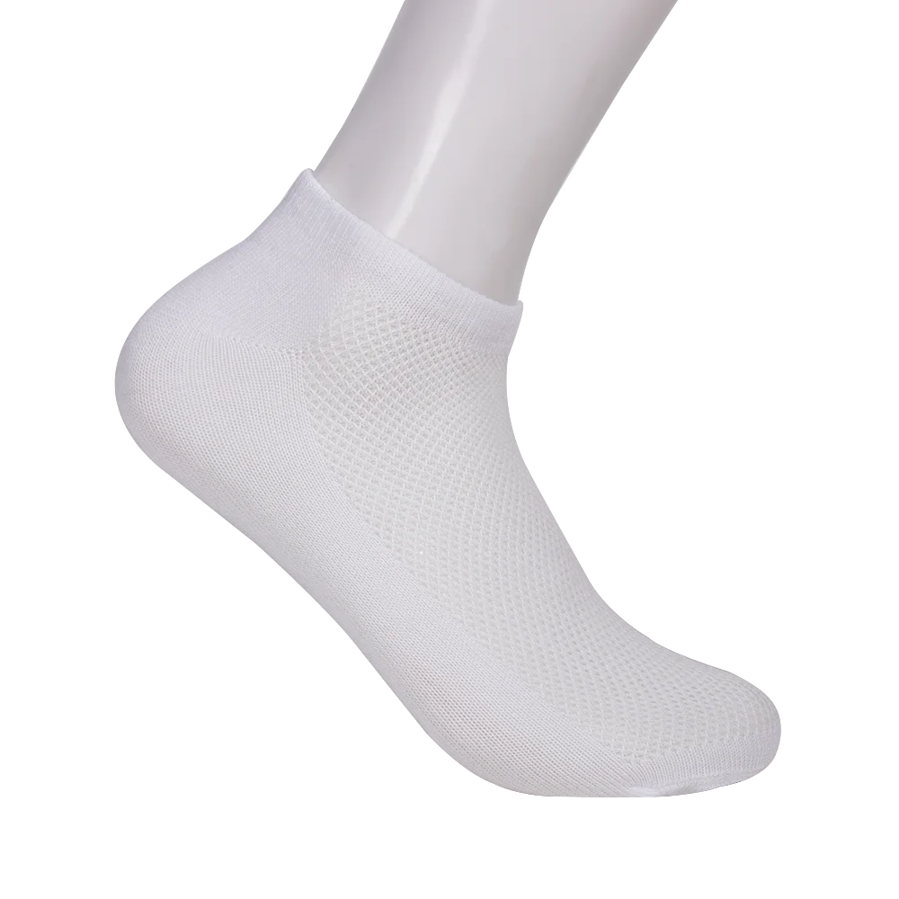 Носки мужские сетчатые 10 шт. = 5 пар тонкие дышащие короткие невидимые летние