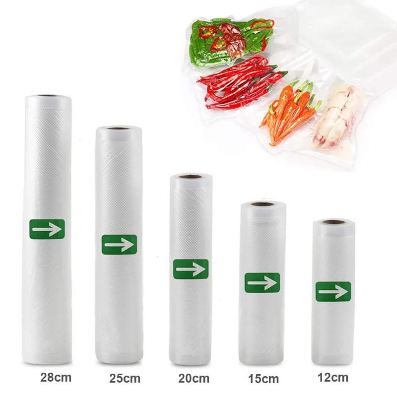 

Best Air Vacuum Sealer Bags For Food Sous Vide Machine Vacuum Storage Bag Keep Food Fresh 12 15 20 25 28cm*500cm Packaging Bags