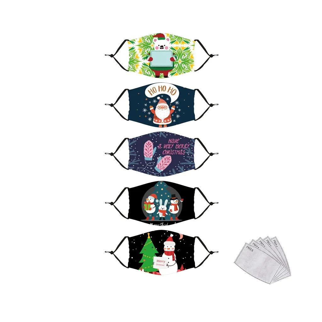 Бесплатная доставка 5 шт. в партии Детские с принтом маски фильтров и