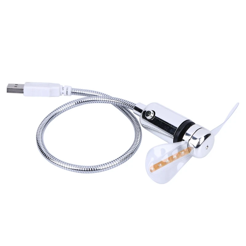 Ручной мини-портативный usb-вентилятор гаджеты гибкие на гибкой ножке, светодиодная часы обеспечивает прохладу во время ноутбук Laptop персональный компьютер в режиме реального времени Дисплей прочный регулируемый
