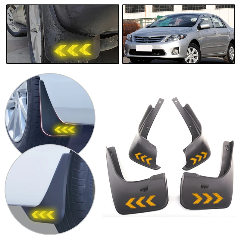 Светоотражающий предупреждающий брызговик для Toyota Corolla Altis E140 2007-2013 | Автомобили и