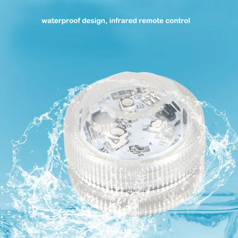 1PC Pool Lights Remote RGB Submersible Light Battery Operate Underwater Swimming Waterproof Lamp Accessories | Спорт и развлечения