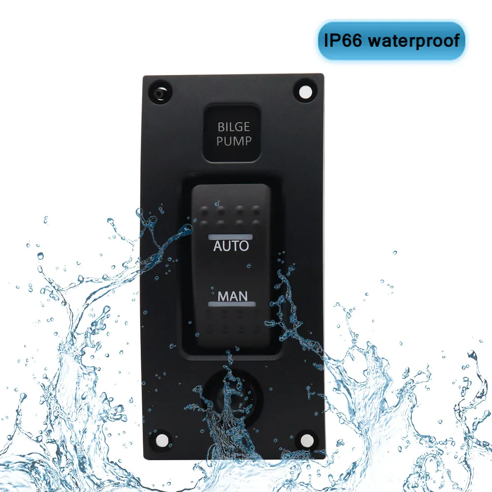 Водонепроницаемая изогнутая трехскоростная переключающая панель насоса для
