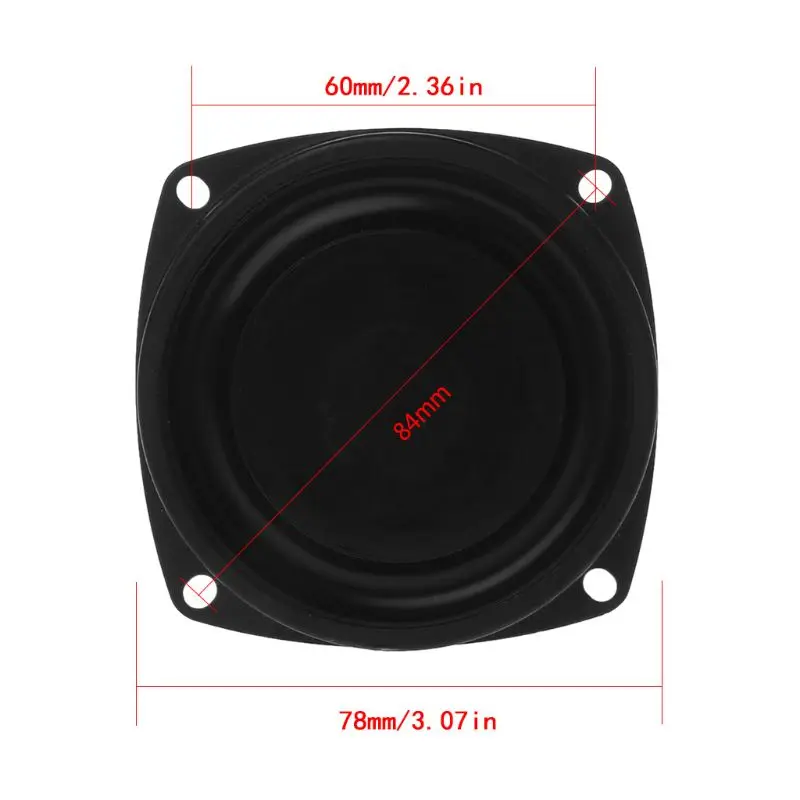 

2PCS Woofer Radiator Bass Passive Speaker 3\" Low Frequency Loudspeaker Diaphragm Vibration Plate DIY L4MD
