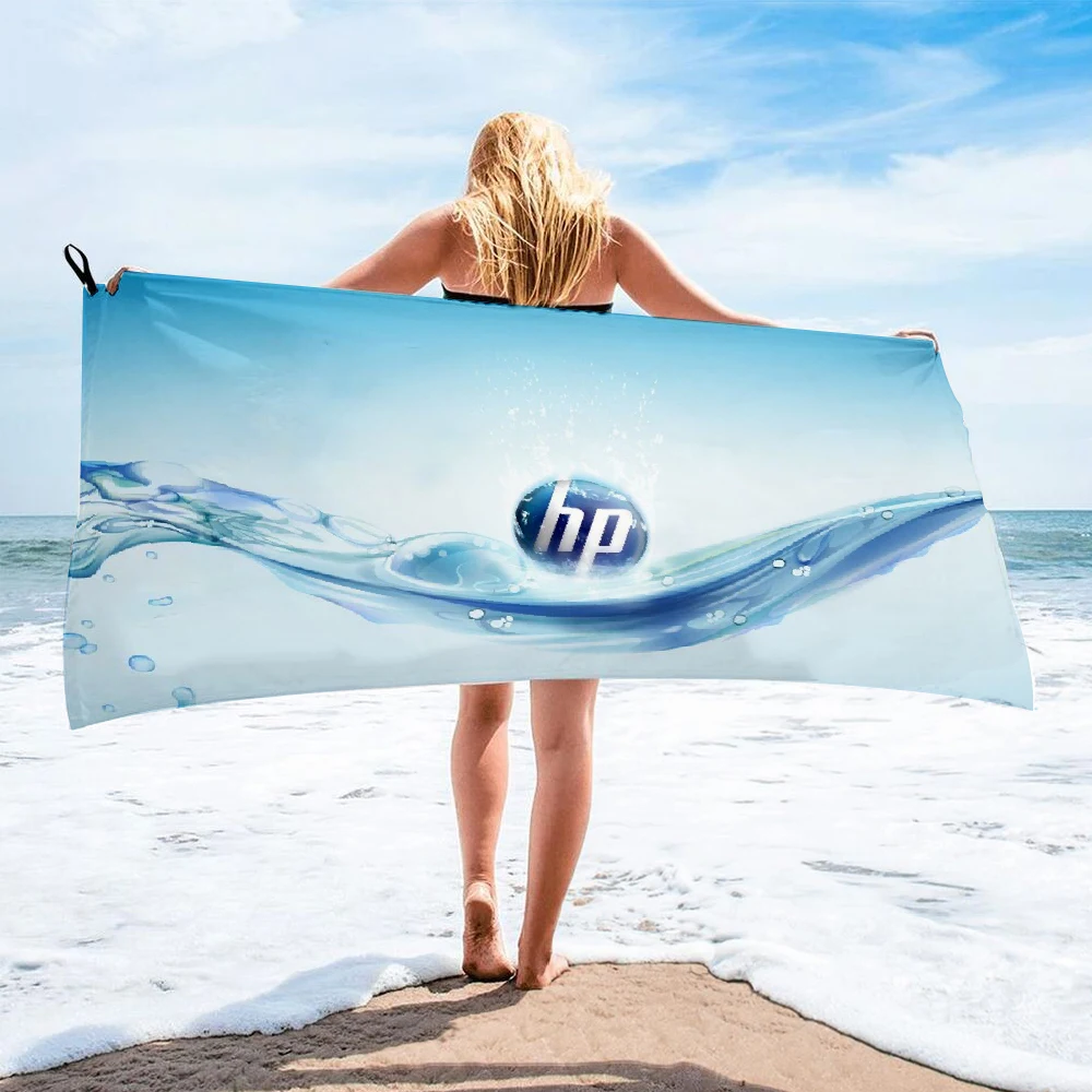 Банное полотенце из микрофибры с логотипом HP быстросохнущее пляжное Женская