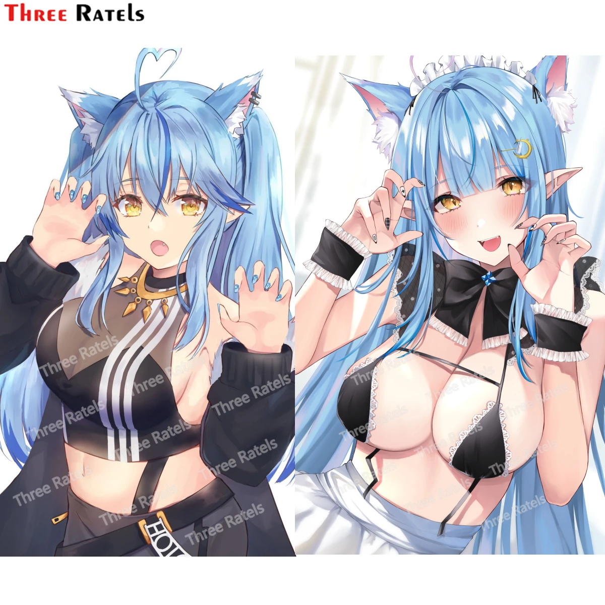 

RuleMylife G361 Yukihana LamyAnd Shishiro Botan Hololive Car Accessoires Waterproof Sunscreen Vinyl Anime Decals