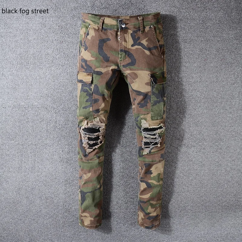 Мужские облегающие джинсы черные рваные с потертостями на молнии 536 # | Мужская