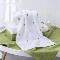 2pcs towel avocado embroidered face towels for home cotton bathroom towel comfortable toallas free shipping 35x75cm