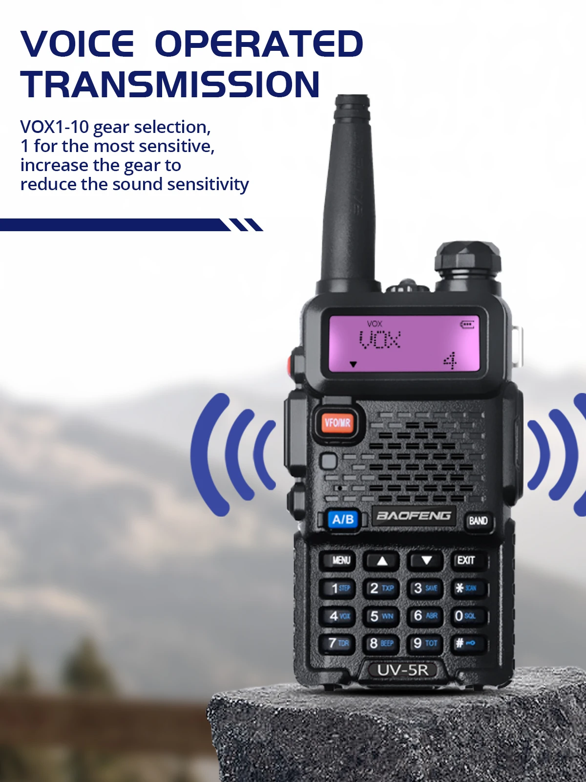 

BaoFeng UV-5R 5W Walkie Talkie VHF/UHF136-174Mhz&400-520Mhz Dual Band Two way radio Baofeng UV 5R Portable Walkie talkie UV5R