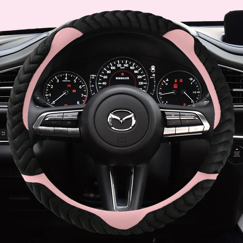 38 см плюшевый чехол рулевого колеса автомобиля для CX 3 4 5 7 9 Mazda Axela 6 Gh Gj Demio анти