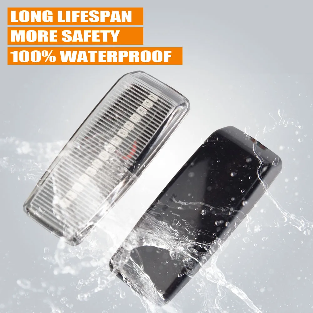 2 шт. Динамический светодиодный боковой габаритный фонарь поворота ретранслятор