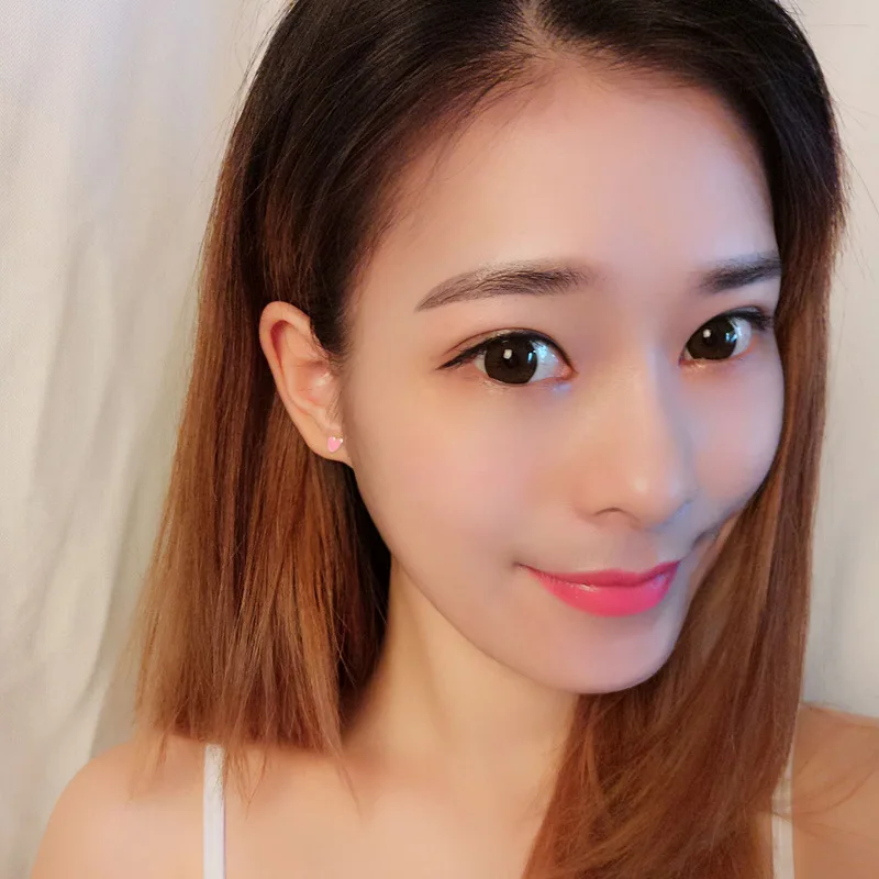 Trusta 100% Стерлинговое Серебро 925 пробы модные милые миниатюрные серьги-гвоздики с