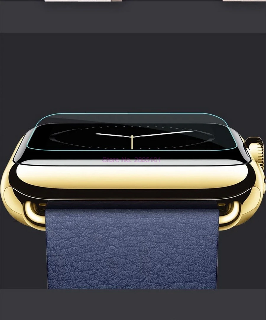2000 шт защита экрана часов Закаленное стекло Защитная пленка для Apple Watch iWatch (38/42 мм)
