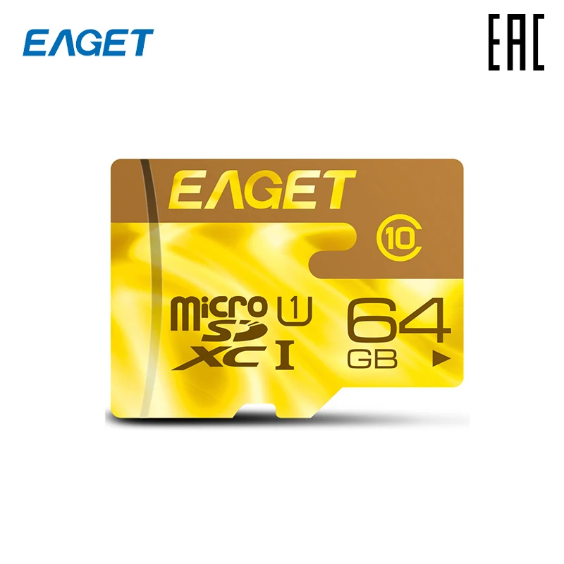 Eaget micro SD card f2-64 memory 64 GB TF card/for phone DVR/free shipping when ordering from rub 2500 | Компьютеры и офис