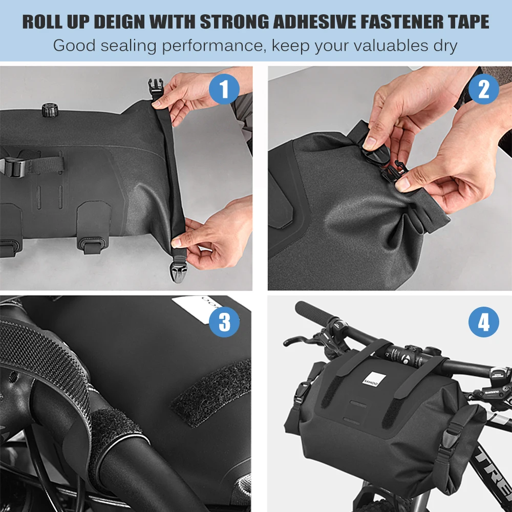 

7L Large Capacity Bike Bag Waterproof Front Tube Bag Cycling Handlebar Pannier MTB Bike Road Bicycle Turnk Bike Accessories