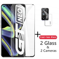 4 in 1 2 5d tempered glass for realme gt neo glass for realme c25 c21 c11 c15 screen protector len film for realme 8 7 x7 pro