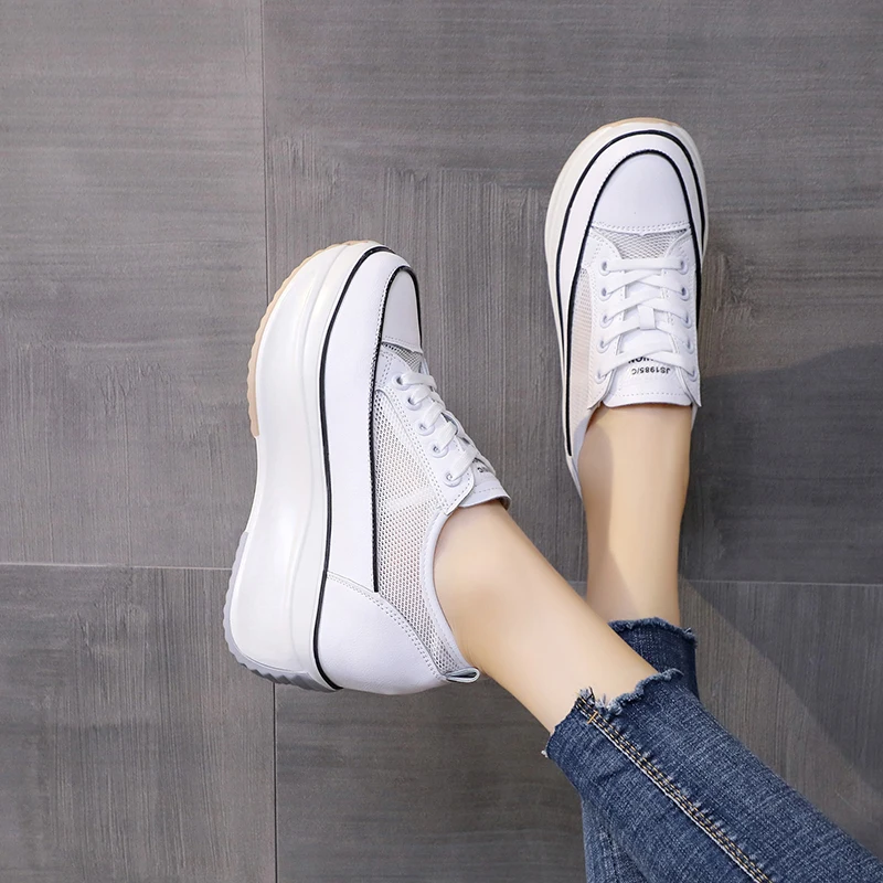 Women's Shoes 2021 Designer Luxury Brand Round Head Thick Bottom Women's Casual Sports Shoes New MODIS Small Breathable