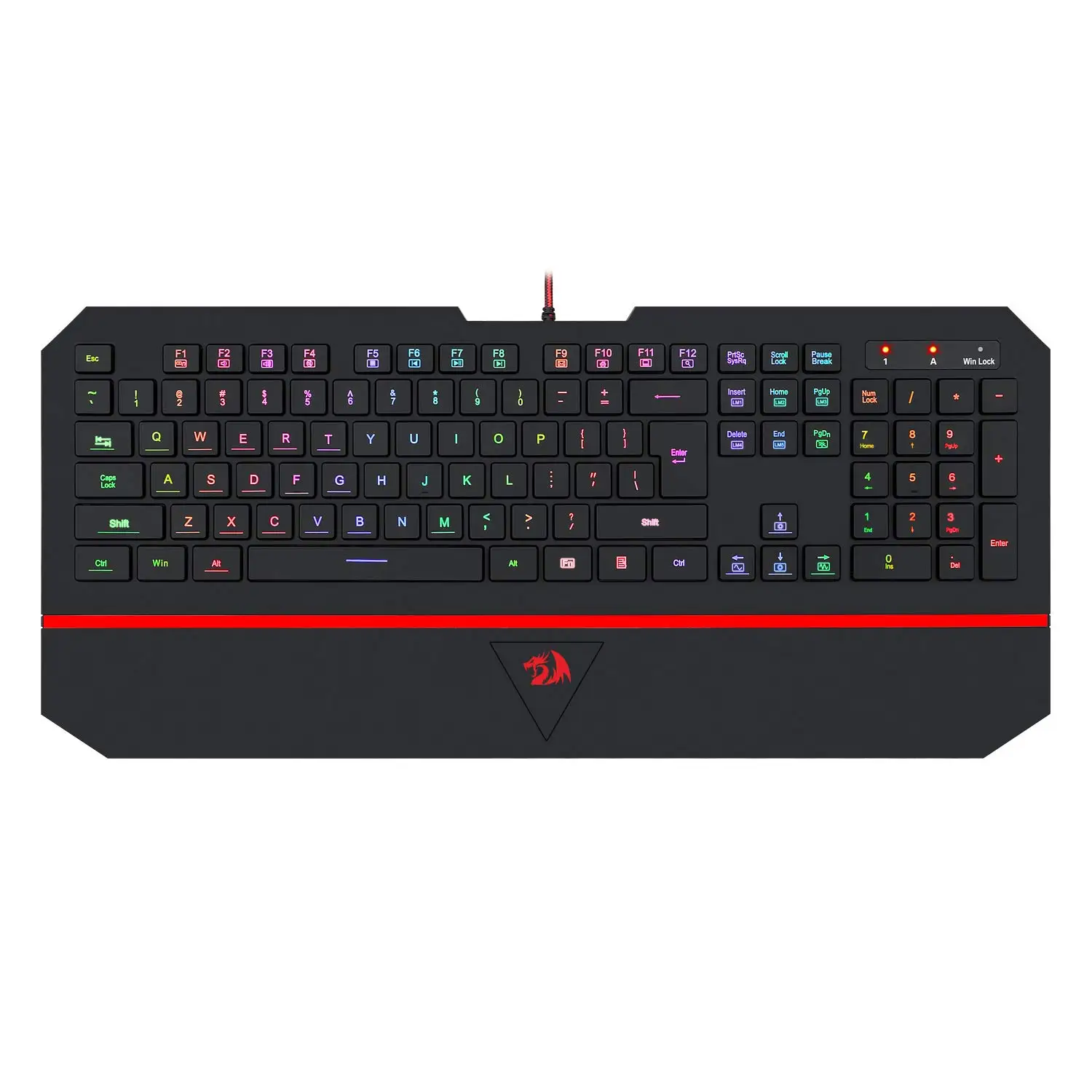 Ультратонкий для Redragon K502 RGB игровая клавиатура RGB светодиодный Подсветка 104 клавиша Бесшумная клавиатура с подставкой для запястья для ПК игры