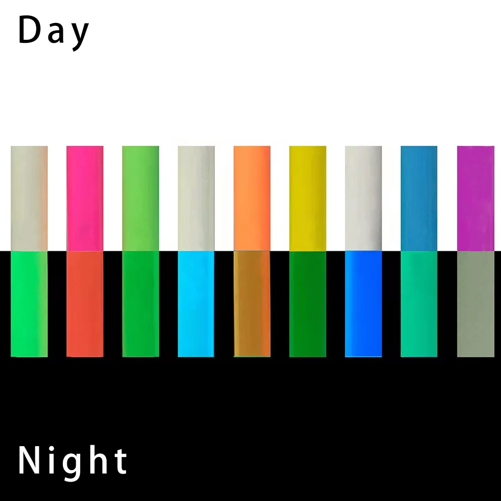 

Free Shipping 1 Sheet 25cmx100cm Luminous Heat Transfer Vinyl Glow in Dark noctilucent Heat Press Machine Tshirt Iron On HTV