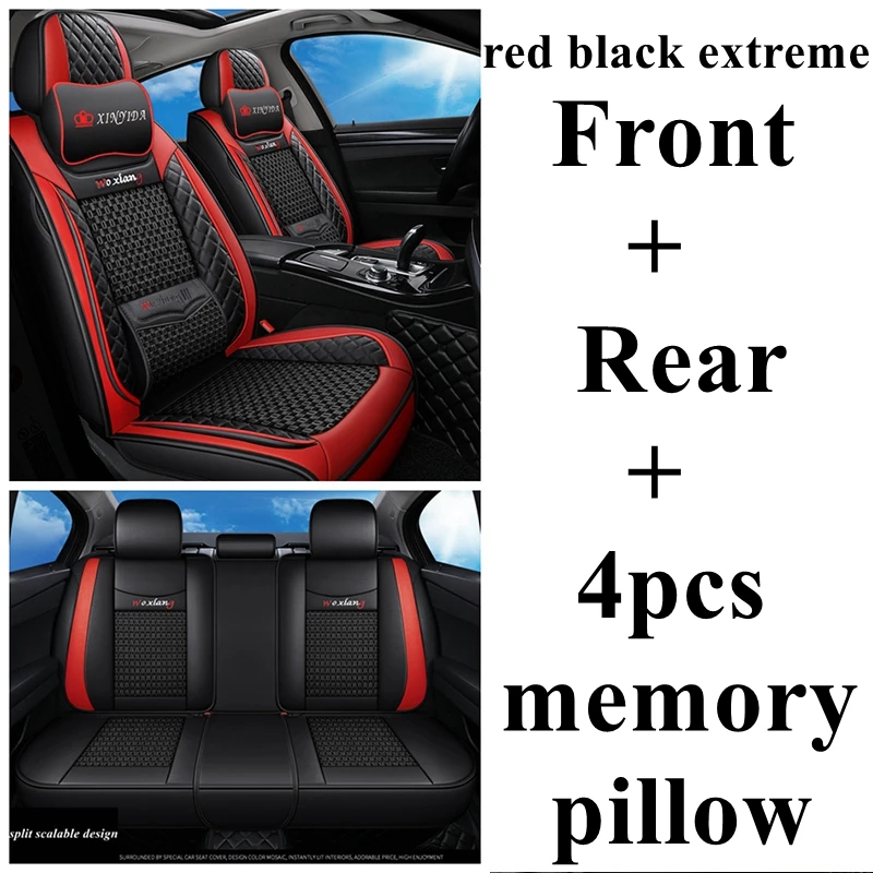 red black Extreme Авто сиденья набор для Mercedes Benz C200 C180 C200 C200K C220 C250 C280 C300 C350 C450 G350d G500 A160 B180 B200 B260 t211 - Название цвета: red black Extreme
