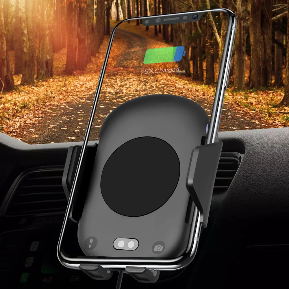 Автомобильное беспроводное зарядное устройство автоматическое инфракрасное