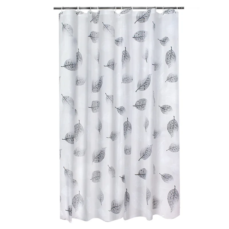 

Hot Sale Fallen Leaves Shower Curtain Door Curtains PEVA Environmental Mildew Waterproof Bathroom Thickness Shower Curtain