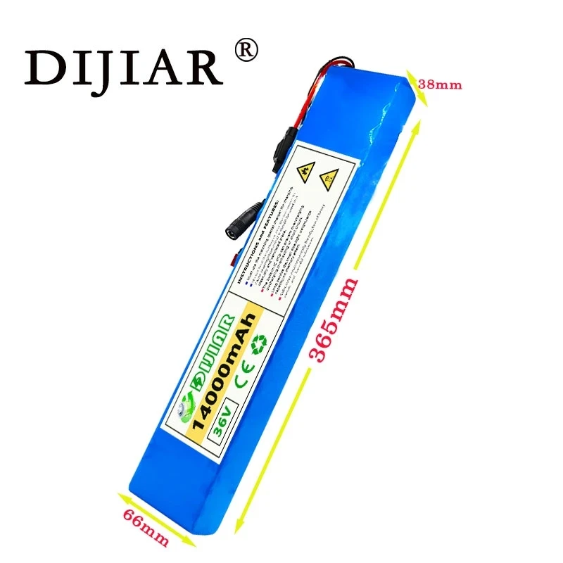 Дижиар 36В аккумулятор большой емкости 10S4P литиевый с длительным сроком службы 500-800Вт электрический велосипед + BMS включен.