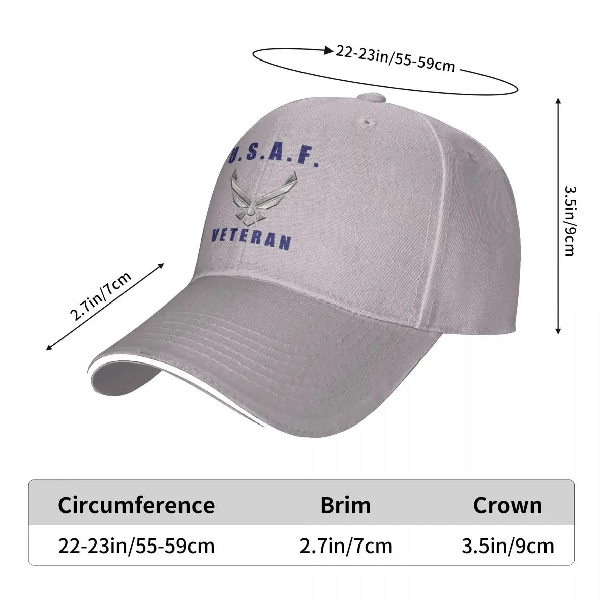 

VETERAN Men's New Baseball Cap Fashion Sun Hats Caps for Men and Women