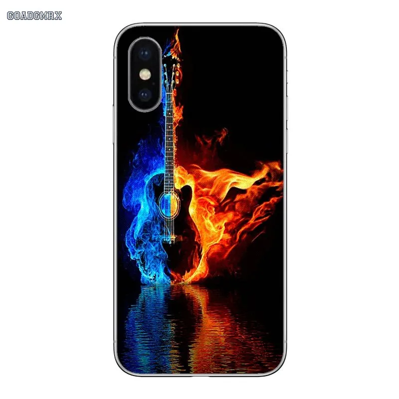 Phone Covers Water And Fire Guitar Art For Samsung Galaxy Alpha J1 J3 J5 J7 Prime 2016 J330 530 730 Note 2 3 4 5 8 9 Grand | Мобильные
