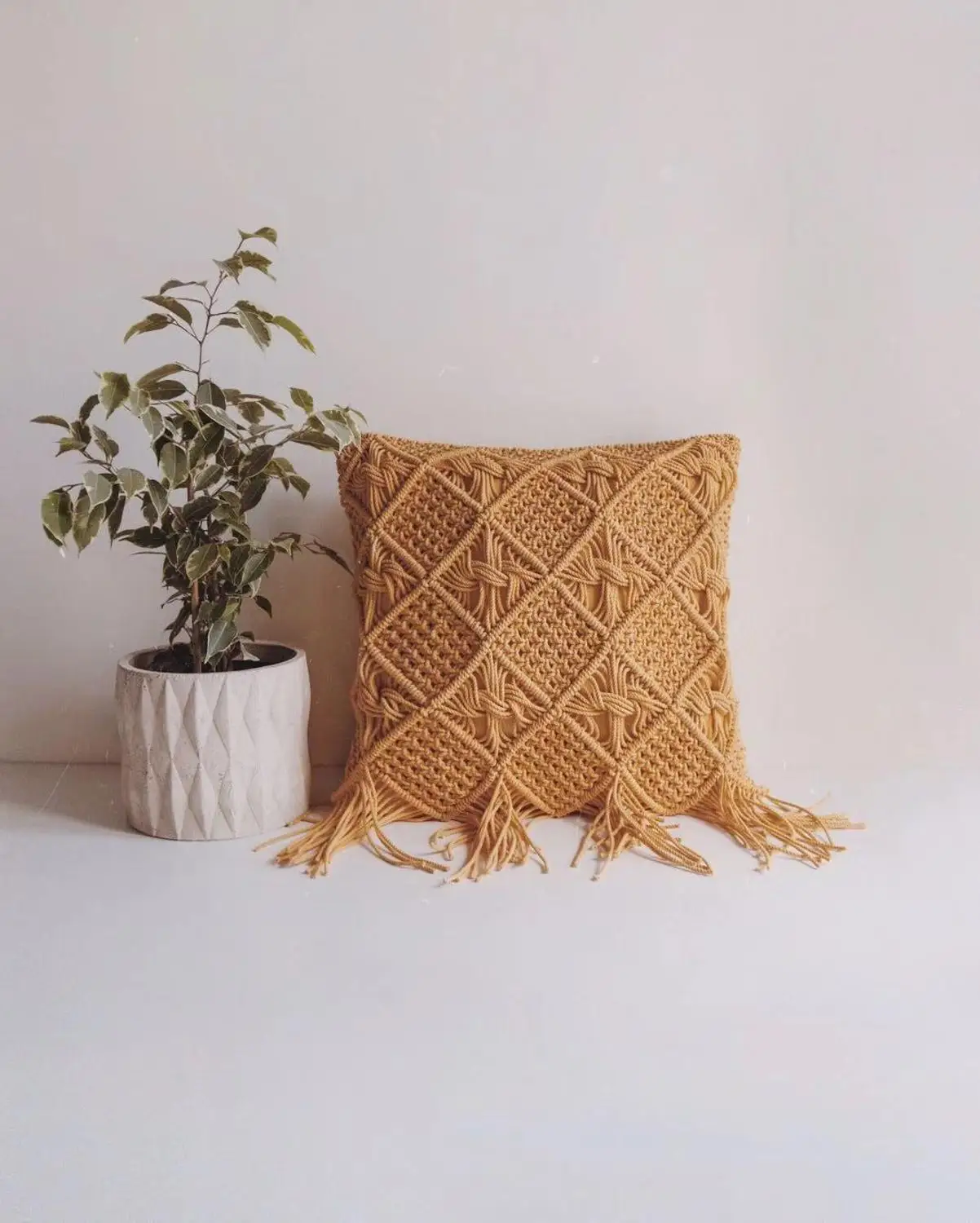 Наволочка для подушки макраме наволочка ручной работы Индивидуальный размер и