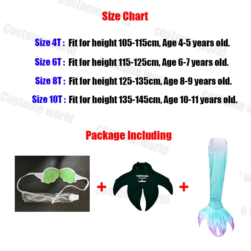 Лидер продаж! обувь для девочек Дети/для детей Ариэль купальник хвост русалки с