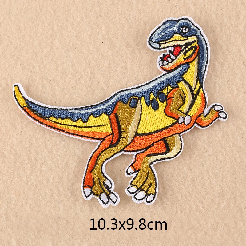 XINAHER динозавр Вышивка Патчи для одежды DIY полосы одежда Аппликации Наклейки