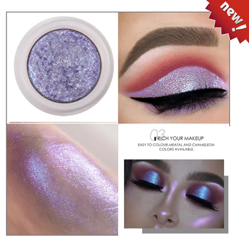1Box Eyeshadow Mud Easy to Wearfull professional Makeup Sequins Glitter Loose Shimmer Pigment potato Eye Shadow Cream |