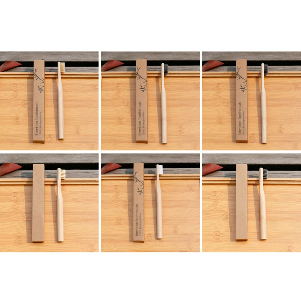 Мягкие щетинки бамбуковые зубные щетки экологичный уход за полостью рта зубная