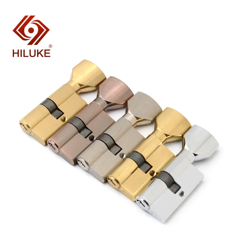 60 мм латунный цилиндр с кнопкой однорычажный стиль европейский стандарт замок на