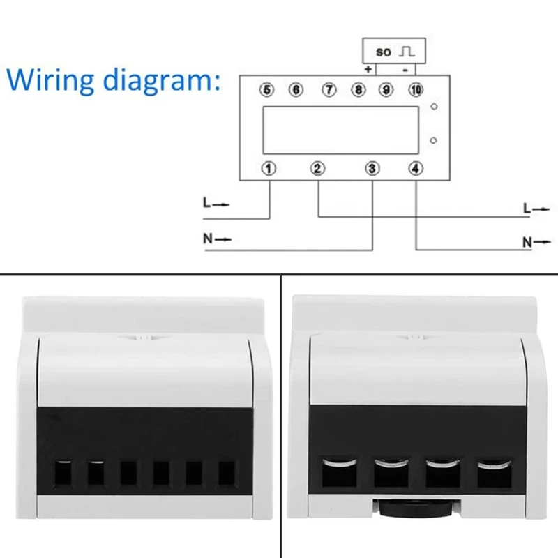 

TOP 220V DIN-Rail KWh Meter Digital Single-Phase 2 Wire 4P XTM75S-U Electric Meter(20(80) A)